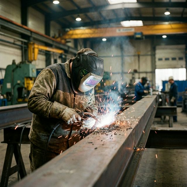 Processo de Modulagem na fabrica Soldagem industrial na oficina