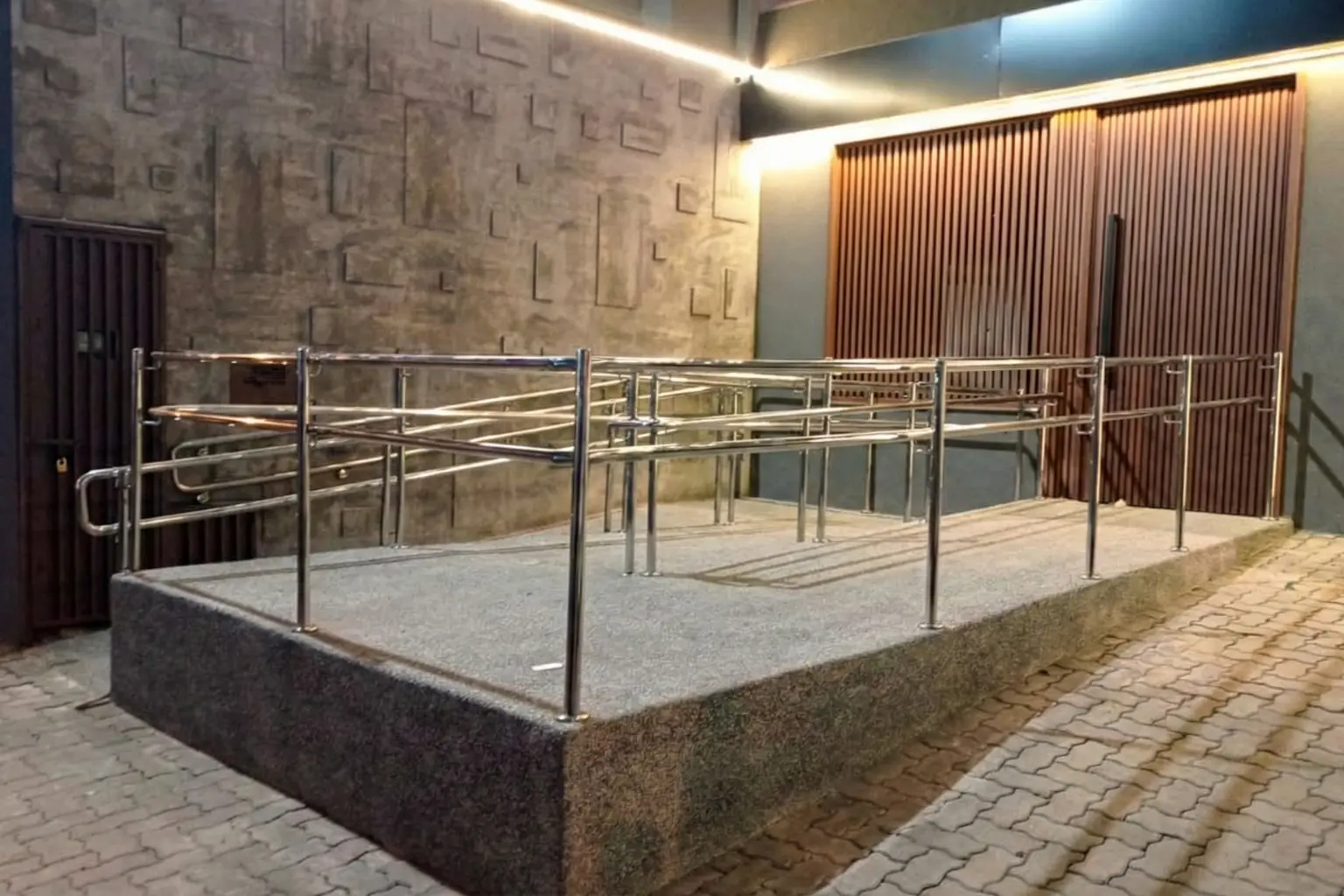 Guarda Corpo Inox Corrimao Duplo Acessibilidade Rampa Ribeirao Preto